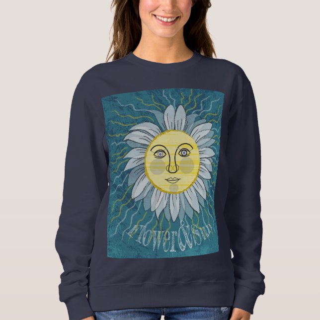 Sweatshirt Fleur et soleil - Nature (Devant)