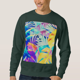 Sweatshirt Fleur pastel abstrait moderne