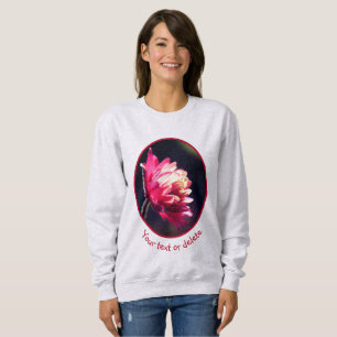 Sweatshirt Fleur Rouge Au Soleil Personnalisé