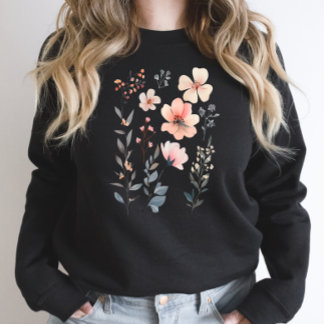 Sweatshirt Fleur Sauvage-Florale-Mignonne