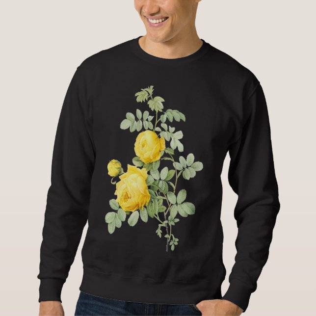 Sweatshirt Fleur Vintage rose (Devant)