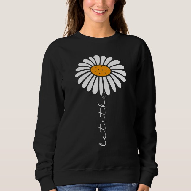 Sweatshirt Fleuriste mignonne Fleur Hippie laissez-le être Fl (Devant)