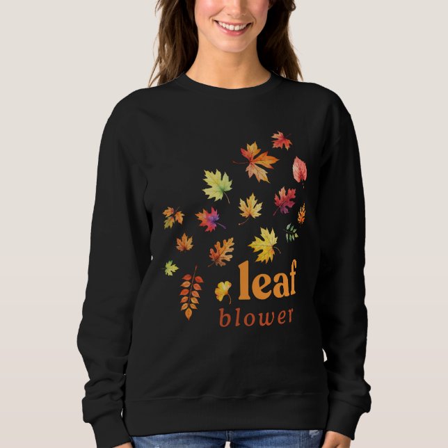 Sweatshirt Fleurs de feuilles Funny Automne Automne Humours s (Devant)
