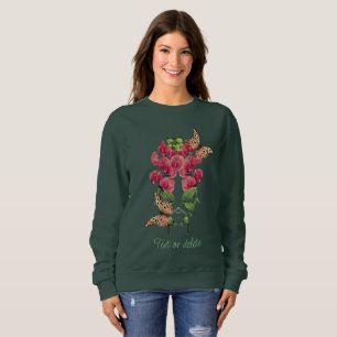 Sweatshirt Fleurs De Pois Sucrées Et Papillons Personnalisés