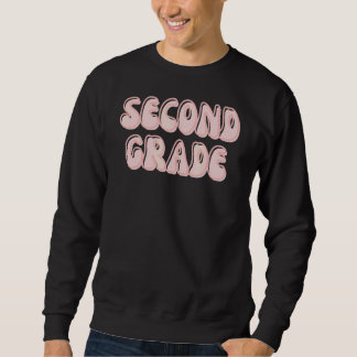 Sweatshirt Fleurs rétro Idée d'enseignant de 2e année 3
