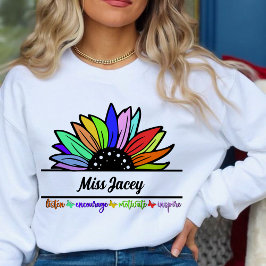 Sweatshirt Fleurs sauvages Appréciation des enseignants, ense