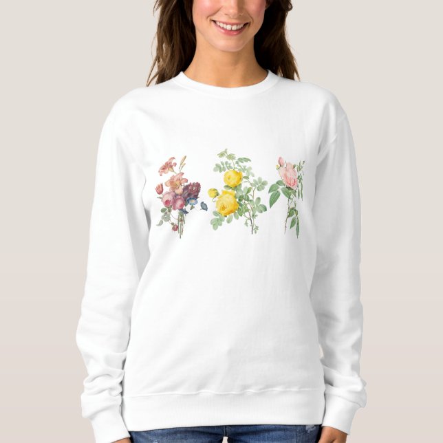 Sweatshirt Fleurs sauvages, Floral, Botanique, Fleur (Devant)