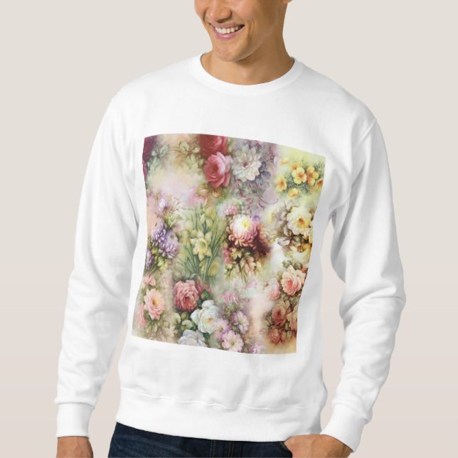 Sweatshirt Fleurs vintages (Devant)