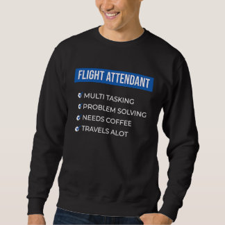 Sweatshirt Flight Attendant Frequent Traveler Air Hostess Ste