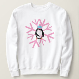 Sweatshirt Flocon de neige de pingouin adorable Noël Hiver