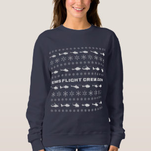 Sweatshirt Flocons de neige et hélicoptères de fête