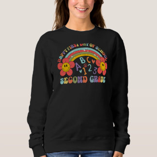 Sweatshirt Floral Arc-En-Ciel Joyeux Premier Jour De L'École