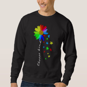 Sweatshirt Flore Graphique Sensibilisation sur l'autisme Fleu