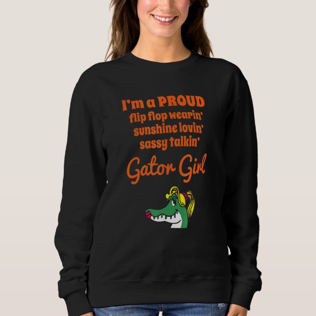 Sweatshirt Florida Fière fille Gator (Devant)