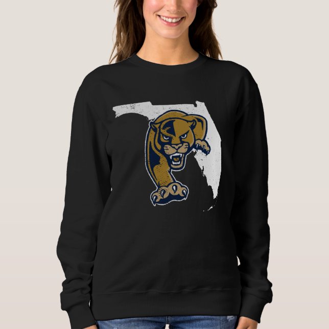 Sweatshirt Florida International FIU Panthers State Shape (Devant)
