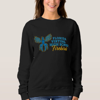 Sweatshirt Floride Lycée virtuel Feu d'oiseaux, Noir