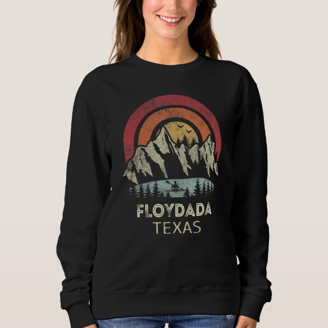 Sweatshirt Floydada Texas Mountain Sunset Sunrise Kayaking (Devant)