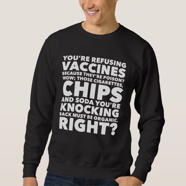 Sweatshirt Flu Shot Vaccination (Devant)