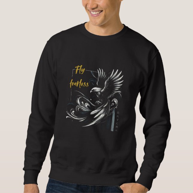 Sweatshirt Fly Fearless - Majestic Eagle Art (Devant)