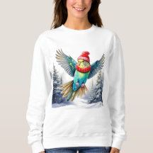 Flying Parakeet en Casquette de vacances et Scarf