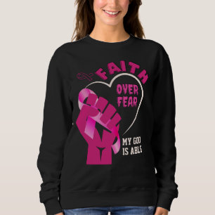 Sweatshirt FOI SUR LA PEUR Sensibilisation au cancer du sein