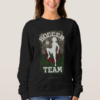 Sweatshirt Football Algérie Drapeau Football Femme Football F