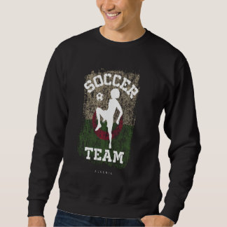 Sweatshirt Football Algérie Drapeau Football Femme Football F