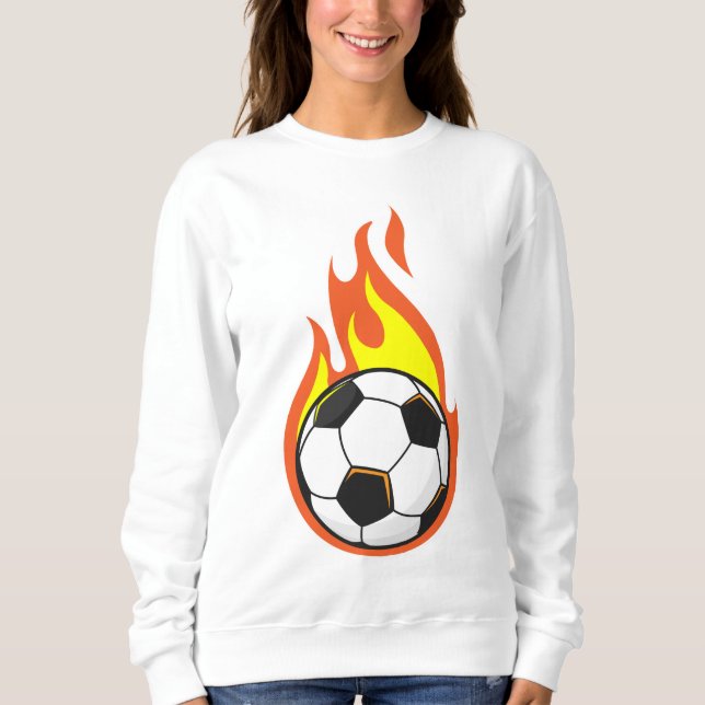 Sweatshirt Football en feu (Devant)