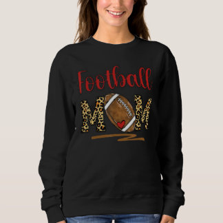 Sweatshirt Football Maman Drôle Leopard Football