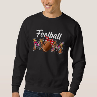 Sweatshirt Football Maman Jour Leopard Tie Dye Football