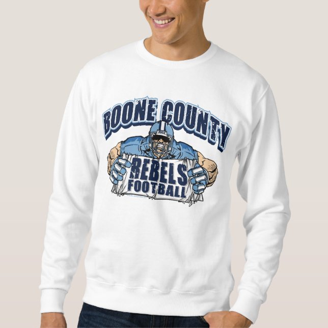 Sweatshirt Football Rebels du comté de Boone (Devant)