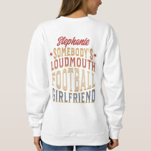 Sweatshirt Football Saison Jour Vibe Loudmouth Girfriend