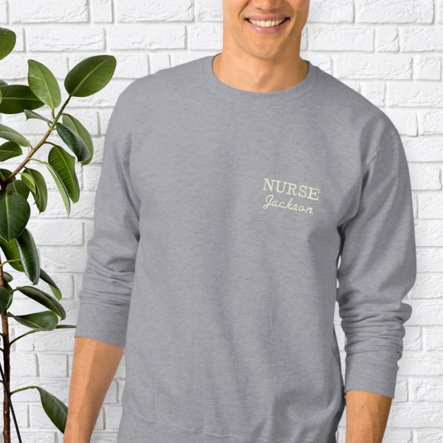 Sweatshirt for Nurses with custom name (Von Creator hochgeladen)