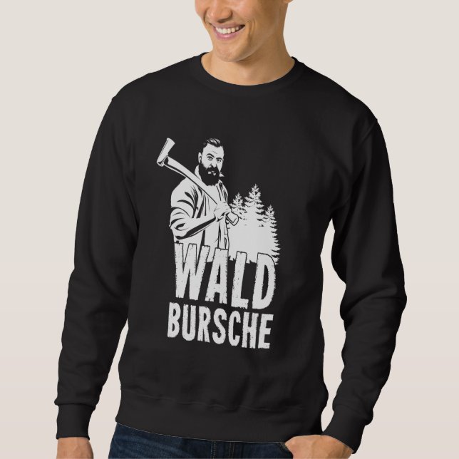 Sweatshirt Forêt des Mens Bursche Bois Bois Épinette Forêt cy (Devant)
