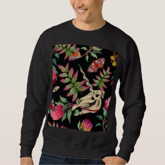 Sweatshirt Forêt magique Unicorn Motif foncé.