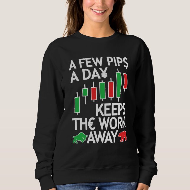 Sweatshirt Forex Trading Currency Trader & Day Traders Few Pi (Devant)
