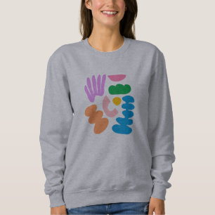 Sweatshirt Formes géométriques Abstraites colorées Art