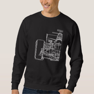 Sweatshirt Formula Racecar Schéma Course voiture pilote Formu