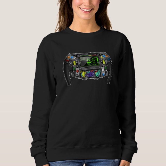 Sweatshirt Formula Racing Open Wheel Car Fan volant Roulette  (Devant)