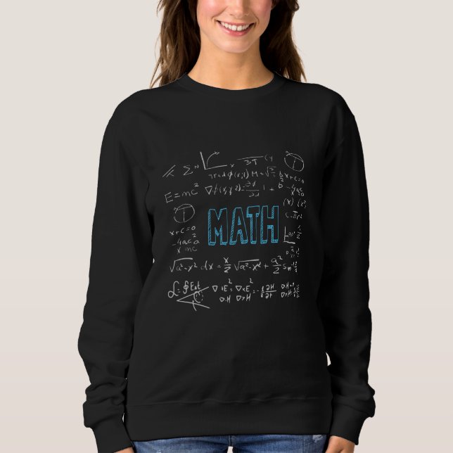 Sweatshirt Formules mathématiques mathématiques (Devant)