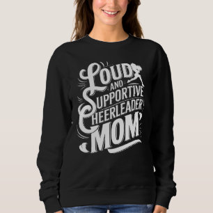 Sweatshirt Fort et soutien Cheer Maman Baseball, Football