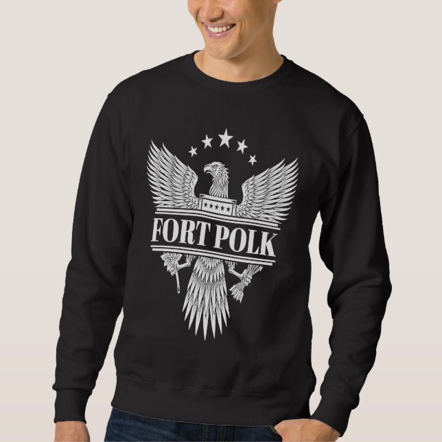 Sweatshirt Fort Polk Military Base (Devant)