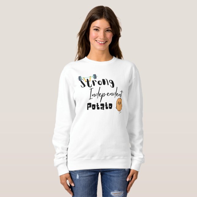 Sweatshirt forte pomme de terre indépendante (Devant entier)