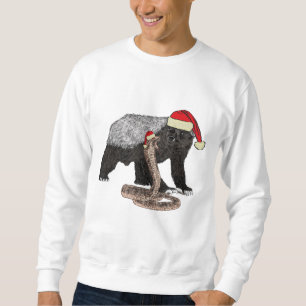 Sweatshirt Fouine à Noël Badass Serpent