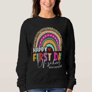 Sweatshirt Fournisseur De Garderie Leopard Rainbow Bienvenue 