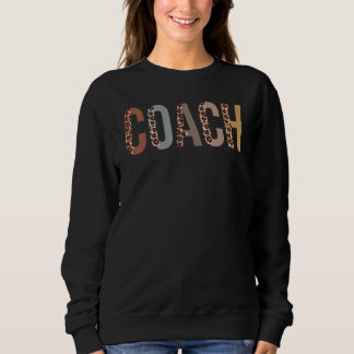 Sweatshirt Fournitures de coach léopard Retour à l'école