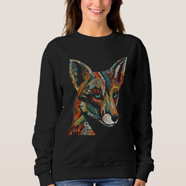 Sweatshirt Fox  Animal Fox 8 (Devant)