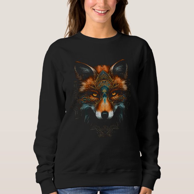 Sweatshirt Fox Animal  Wild Animal Motif Fox (Devant)