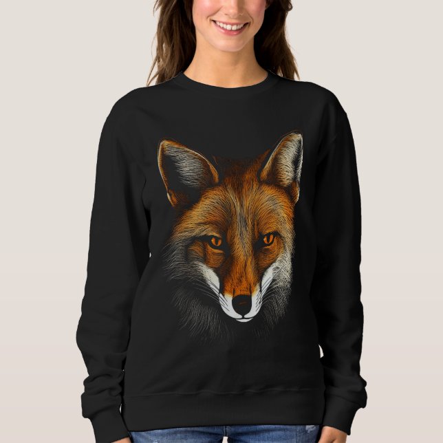Sweatshirt Fox Artwork  Animal  Animal Fox 12 (Devant)