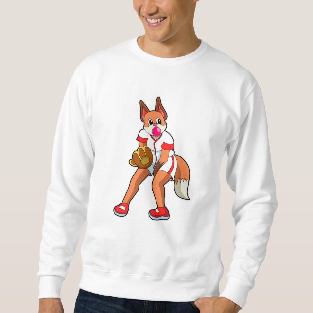 Sweatshirt Fox au baseball avec gant de baseball (Devant)